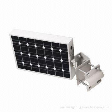 All-in-one solar street light, easy to install with motion sensor, 8W power with lithium battery